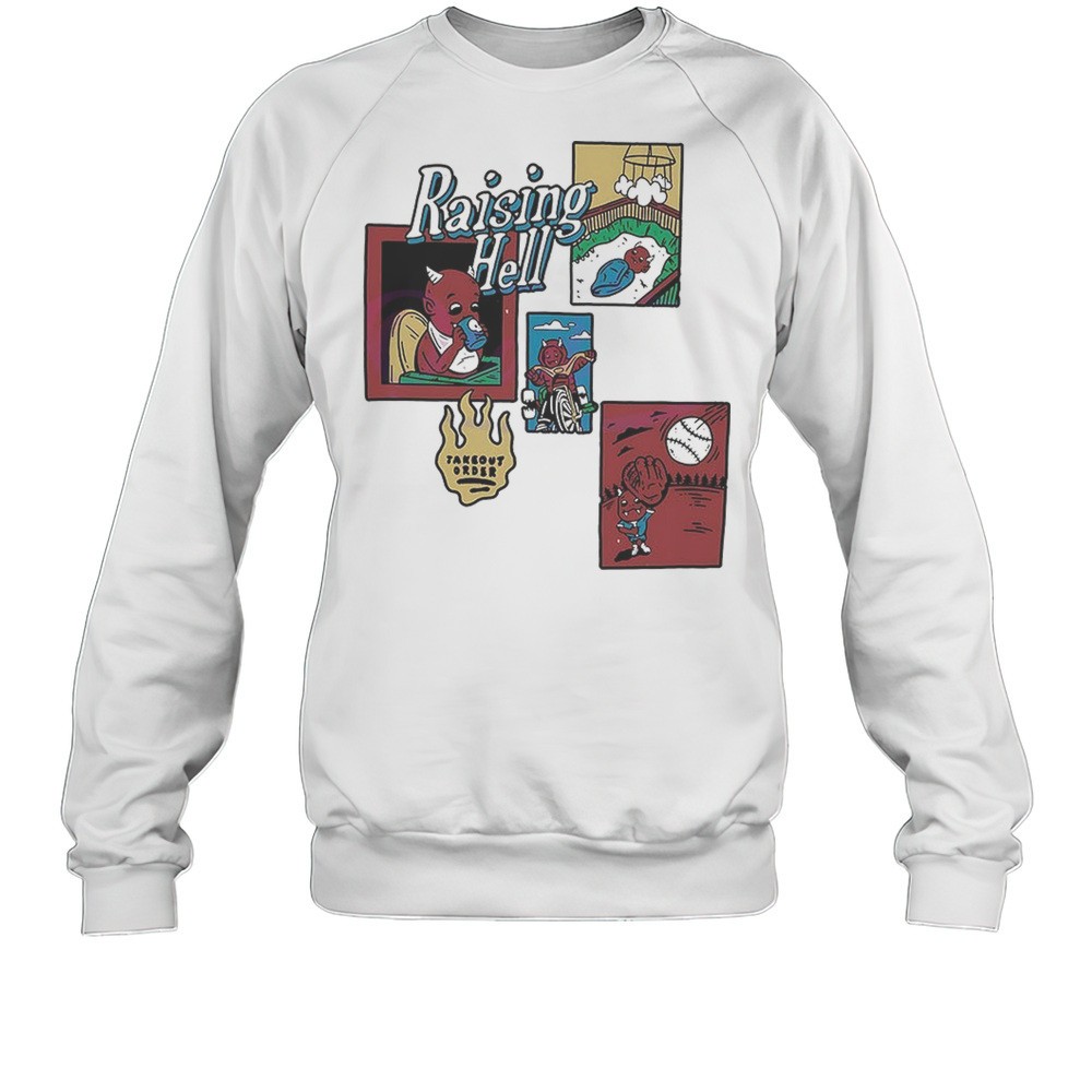 Raising Hell Cartoon Funny Shirt