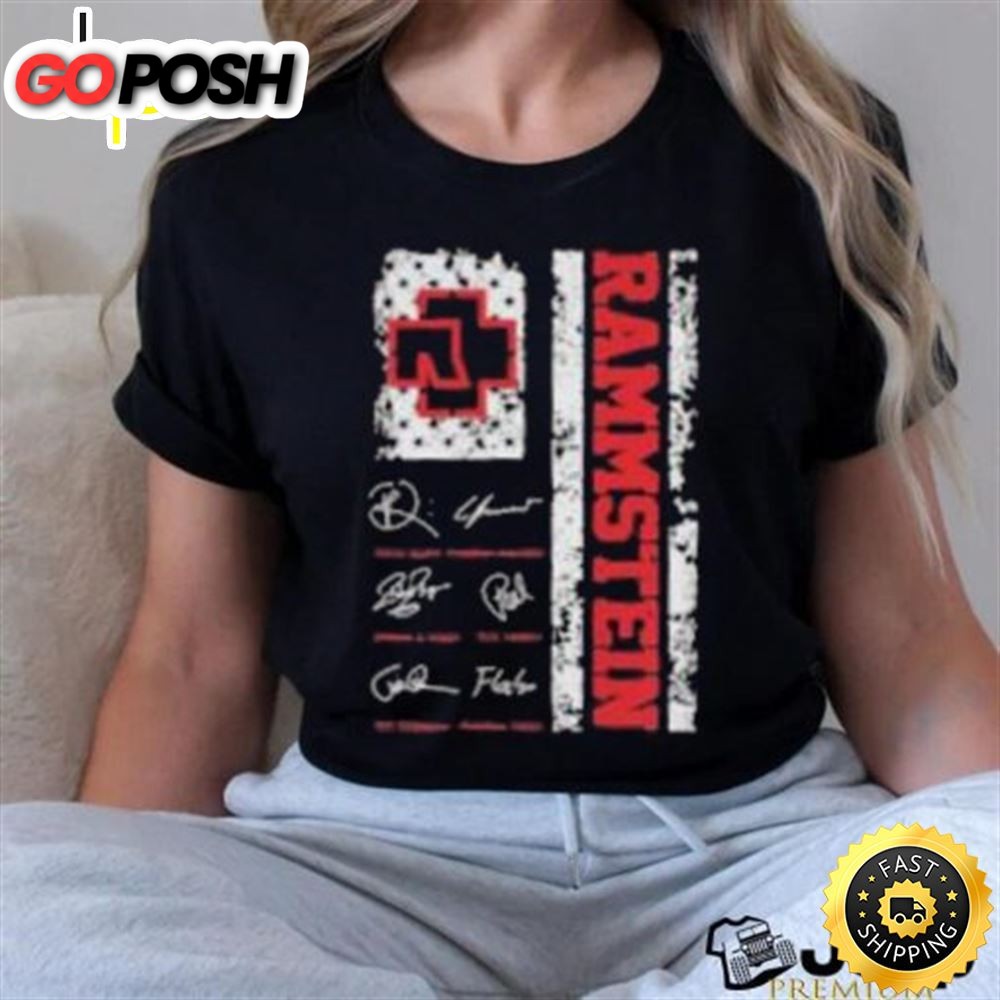Rammstein Band And Their Signatures Unisex T Shirt