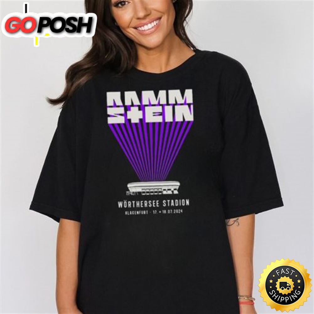 Rammstein Europe Stadium Tour July 18 And 18 2025 Wörthersee Stadion Klagenfurt Shirt
