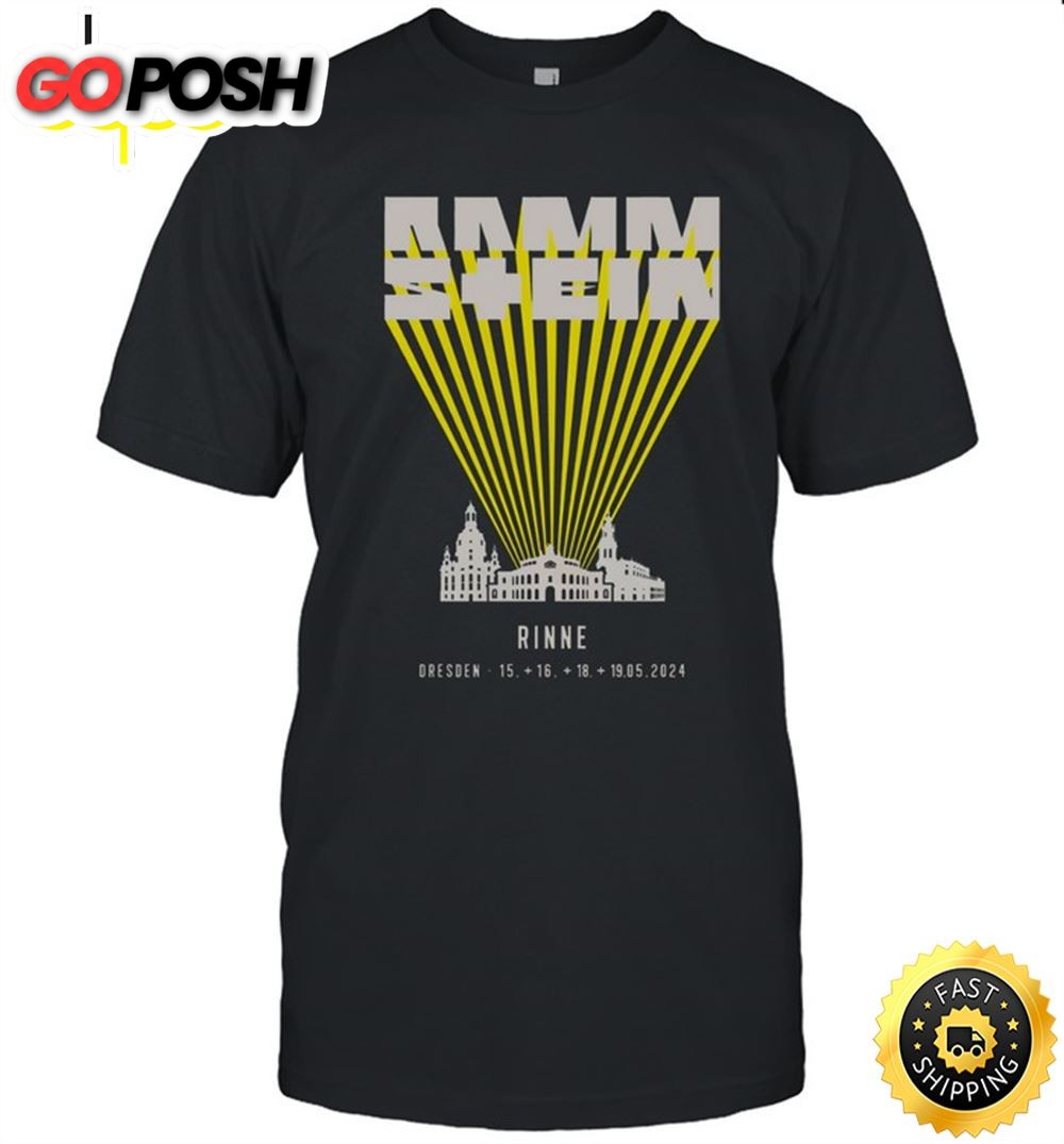 Rammstein May 15-19, 2025 Rinne Dresden T-Shirt