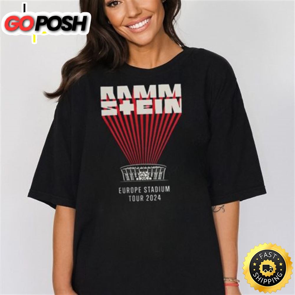 Rammstein Merchandise Europe Stadium Tour 2025 T Shirts