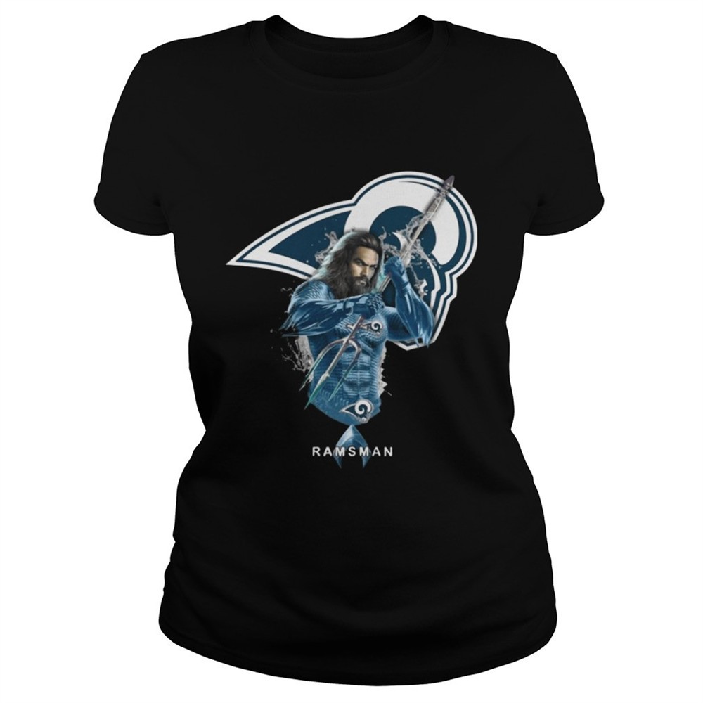 Ramsman Aquaman And Rams Football Team T-Shirt