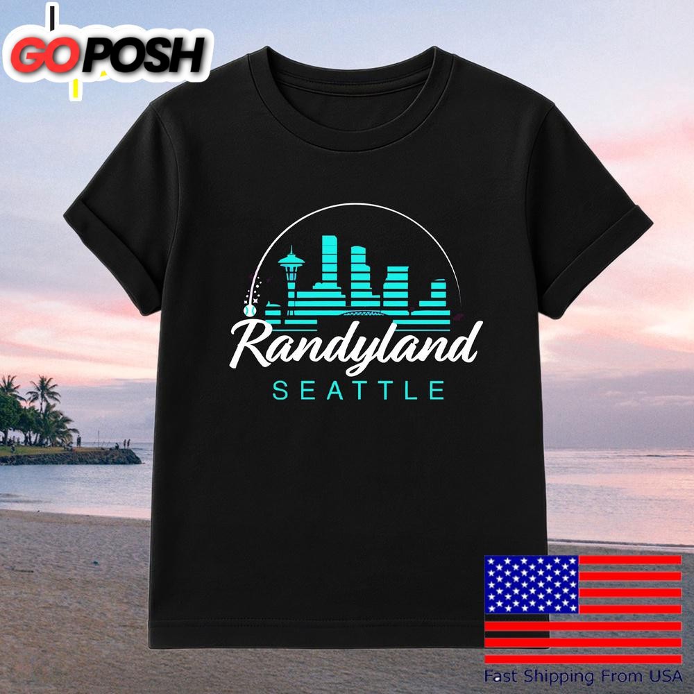 Randy Arozarena Randyland Seattle Baseball Skyline T-Shirt
