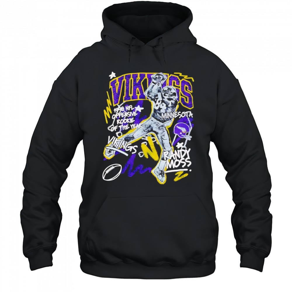 Randy Moss Minnesota Vikings chalked up player graphic shirt