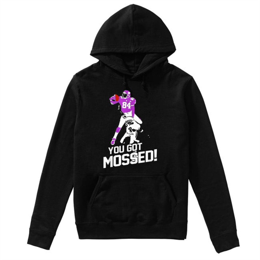 Randy Moss Over Charles Woodson you got mossed 84 shirt