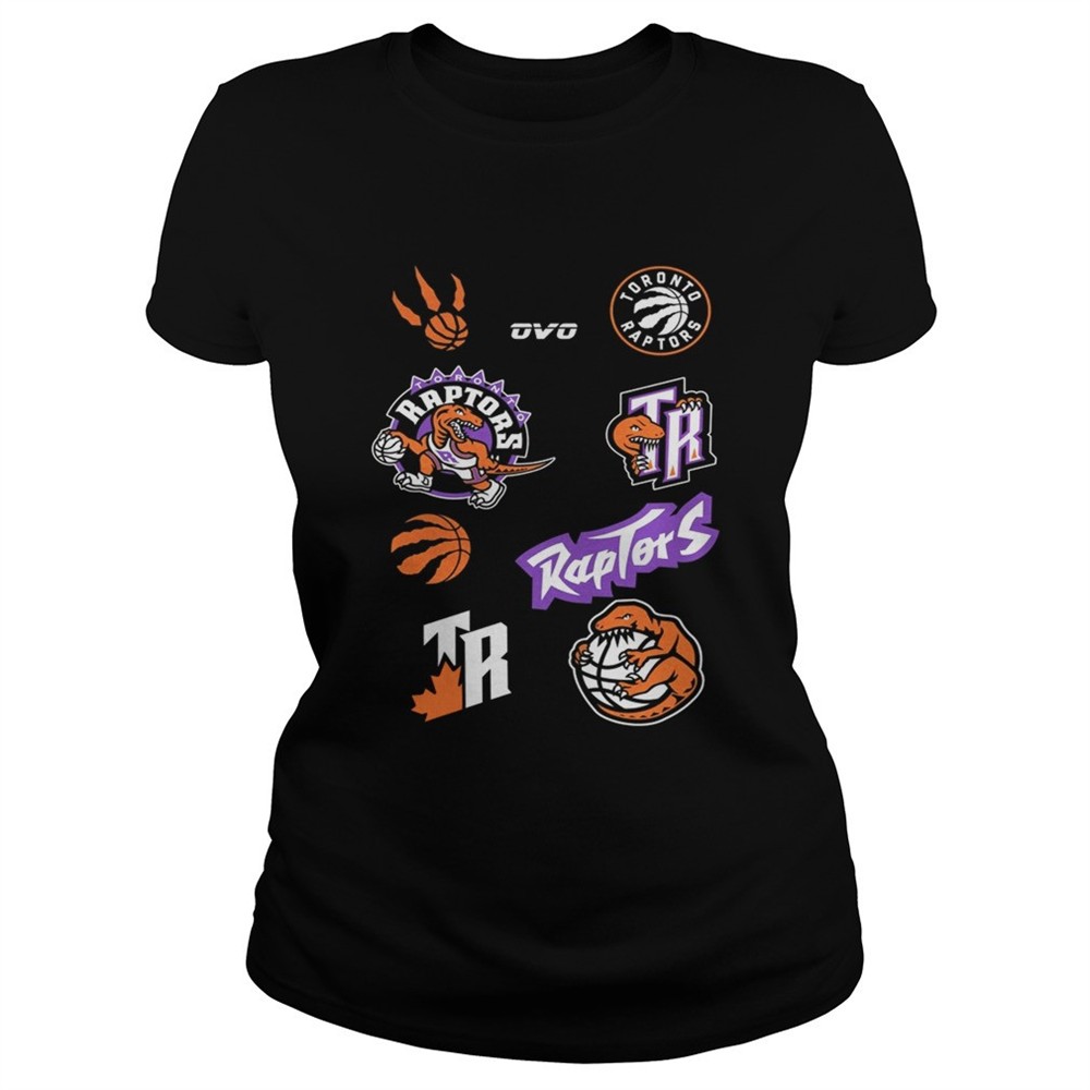 Raptors All Logos shirt