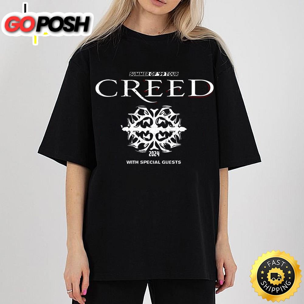 Rare Creed Band Tour Gift For Fan Cotton Tee