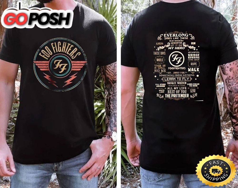 Rare Foo Fighters Shirt Rock N Roll Band T-Shirt