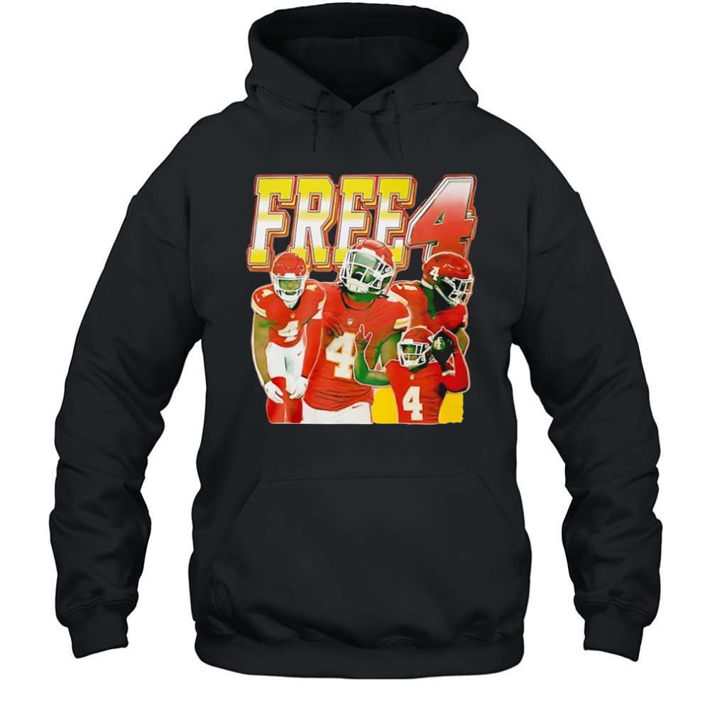 Rashee Rice Free 4 Kansas City Chiefs football shirt