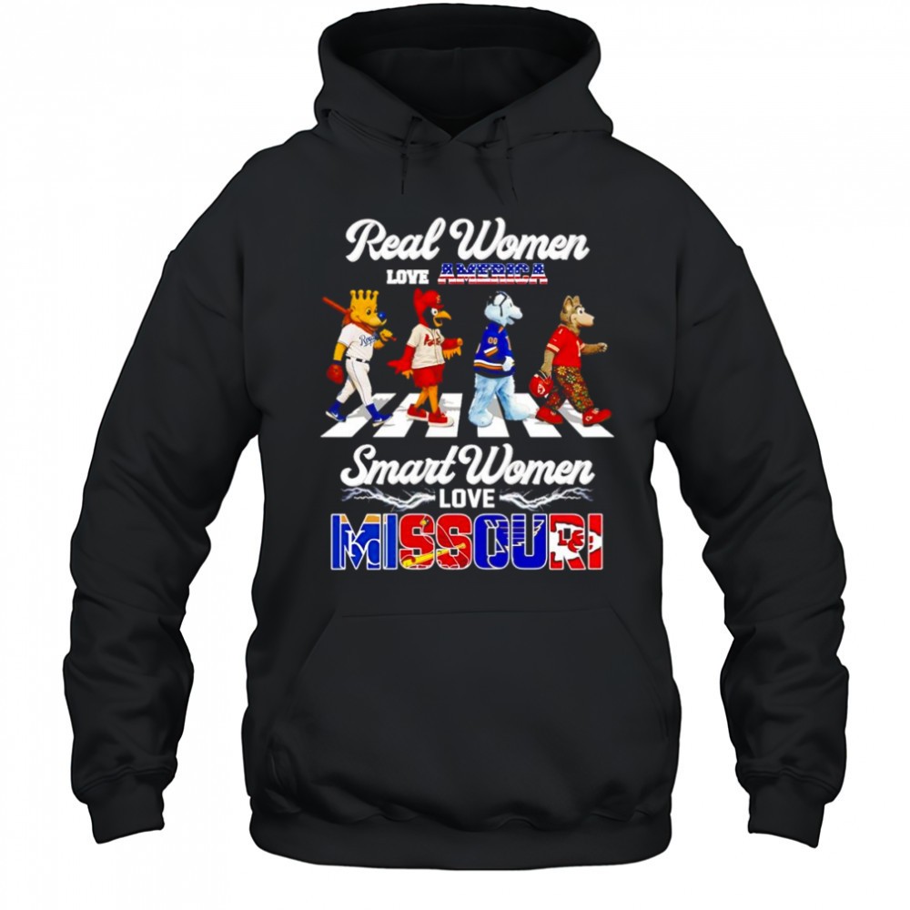 Real women love America smart women love Missouri mascot shirt