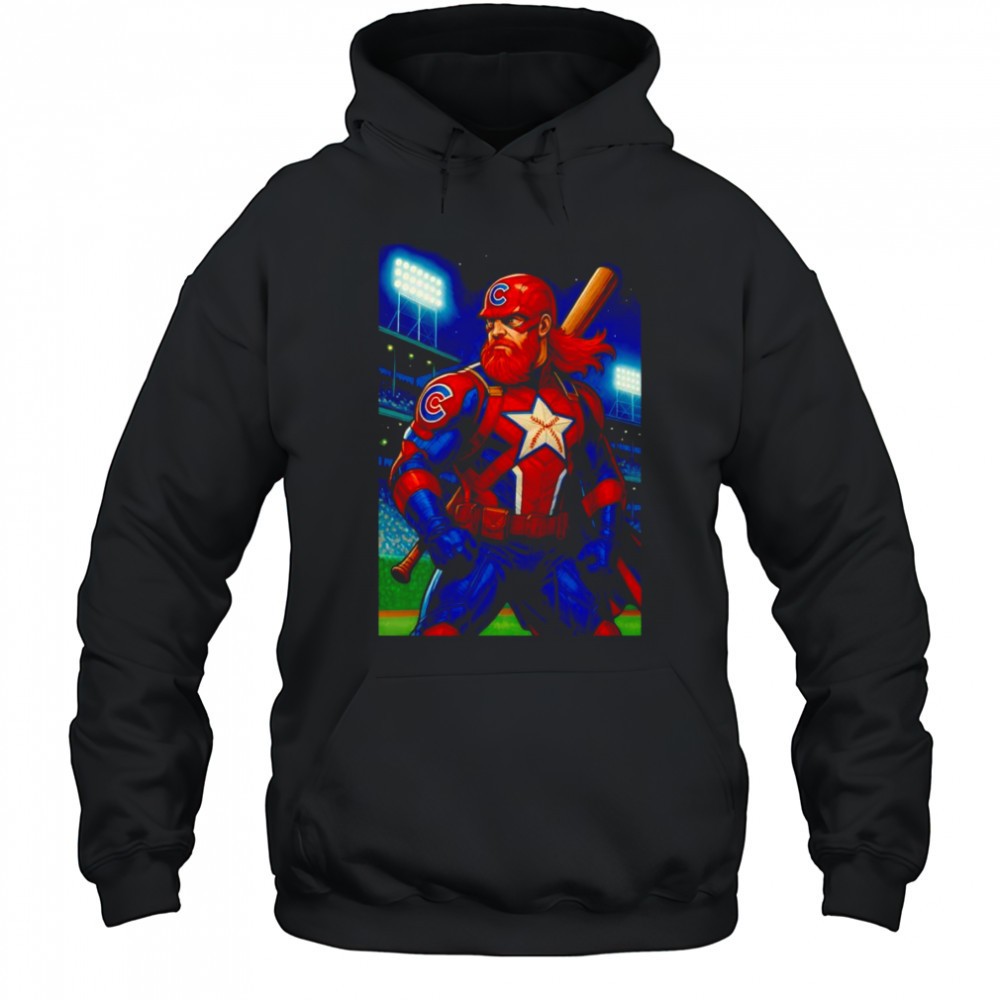 Red Guardian Chicago Cubs baseball shirt