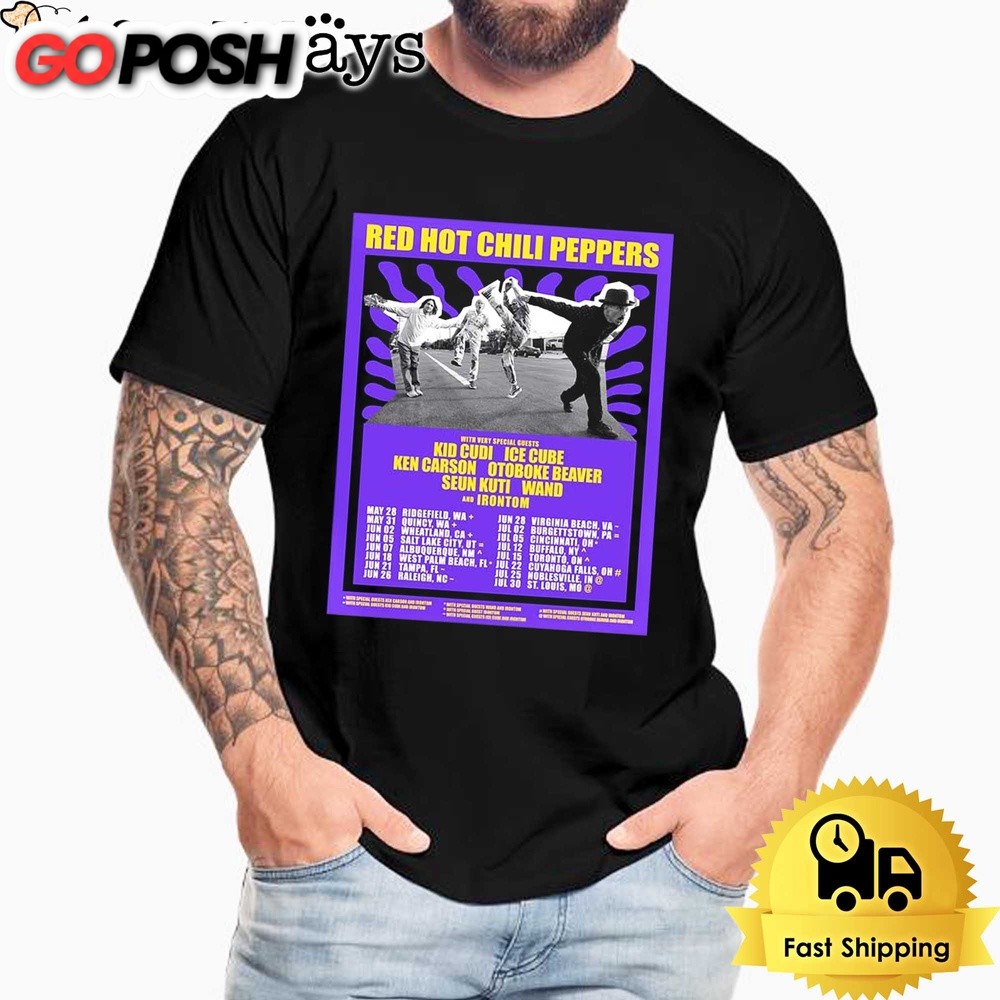 Red Hot Chili Peppers Announce 2024 Unlimited Love US Tour Unisex T-Shirt