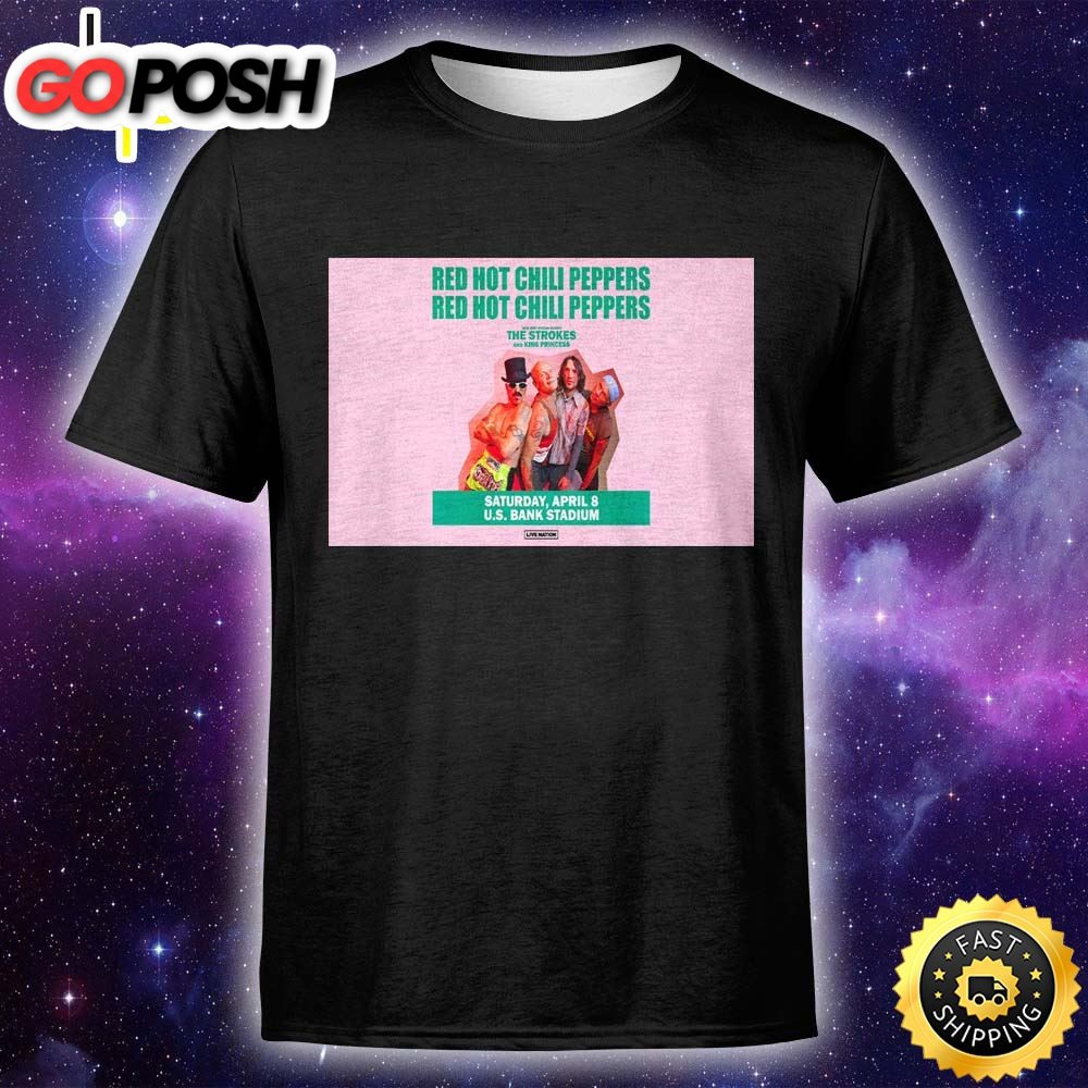 Red Hot Chili Peppers Bring 2025 Global Tour To U.S. Bank Stadium On Saturday, April 8 Unisex T-Shirt