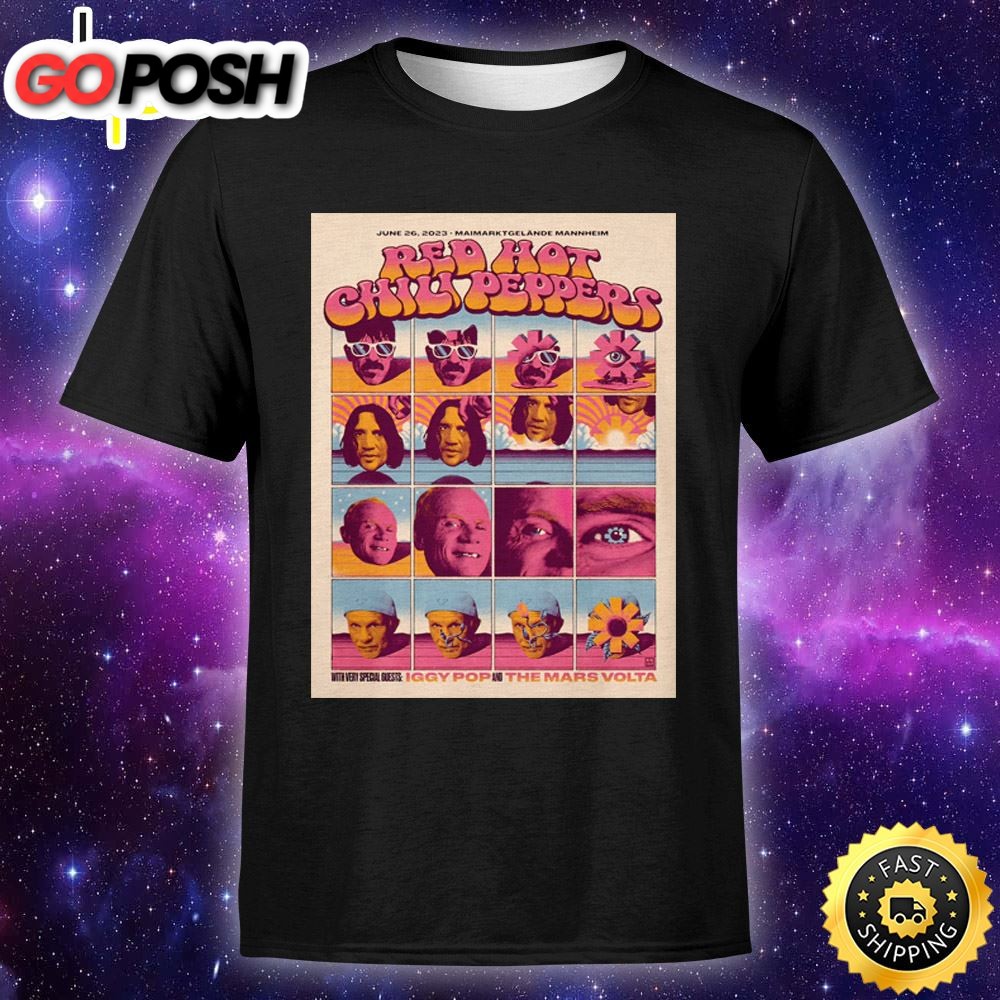 Red Hot Chili Peppers Mannheim June 26 Tour 2025 Unisex T-Shirt