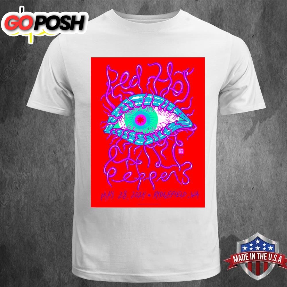 Red Hot Chili Peppers Ridgefield May 28, 2025 RED T-shirt