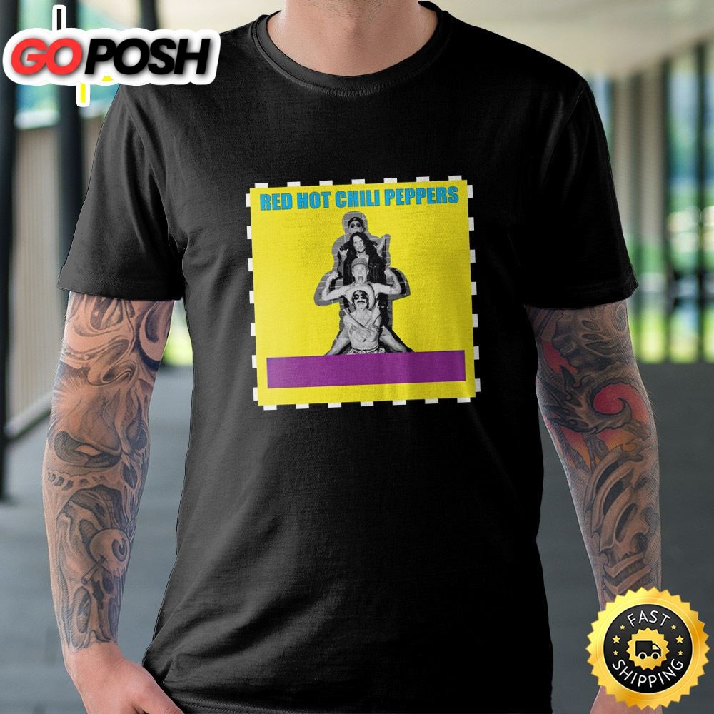 Red Hot Chili Peppers Tour 2025 Brackground Yellow Unisex T-shirt