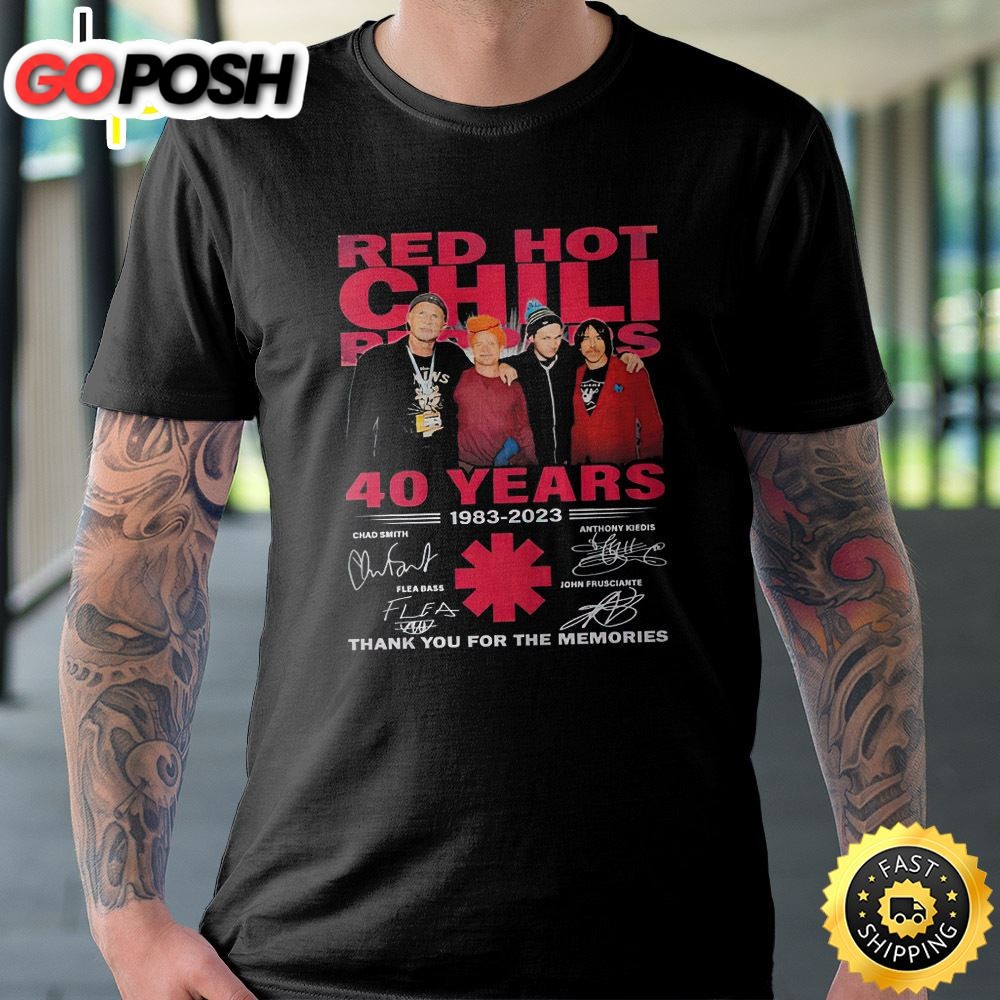 Red Hot Chili Peppers Tour 2025 Thanks You For The Memories T-shirt