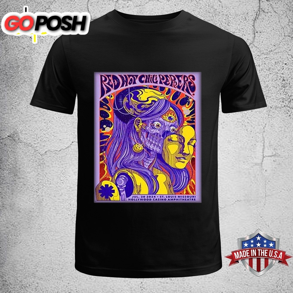 Red Hot Chili Peppers Tour In Maryland Heights MO On July 2025 Unisex T-Shirt