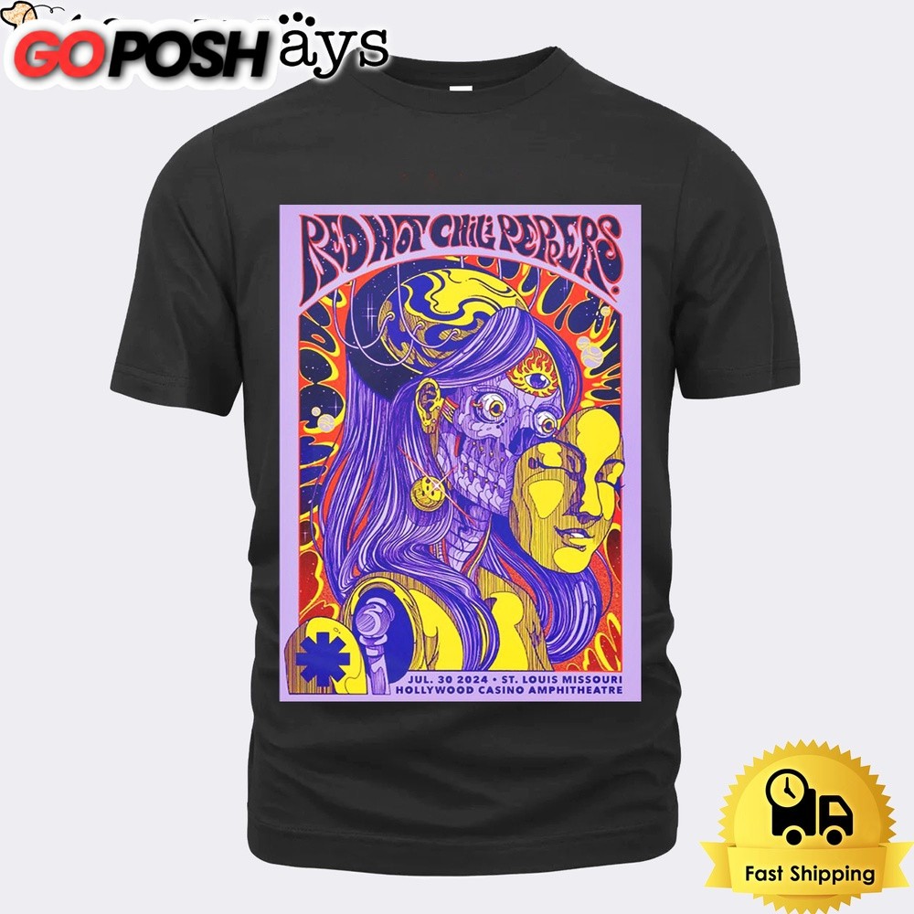 Red Hot Chili Peppers Tour In Maryland Heights MO On July 30 2024 Unisex T-Shirt