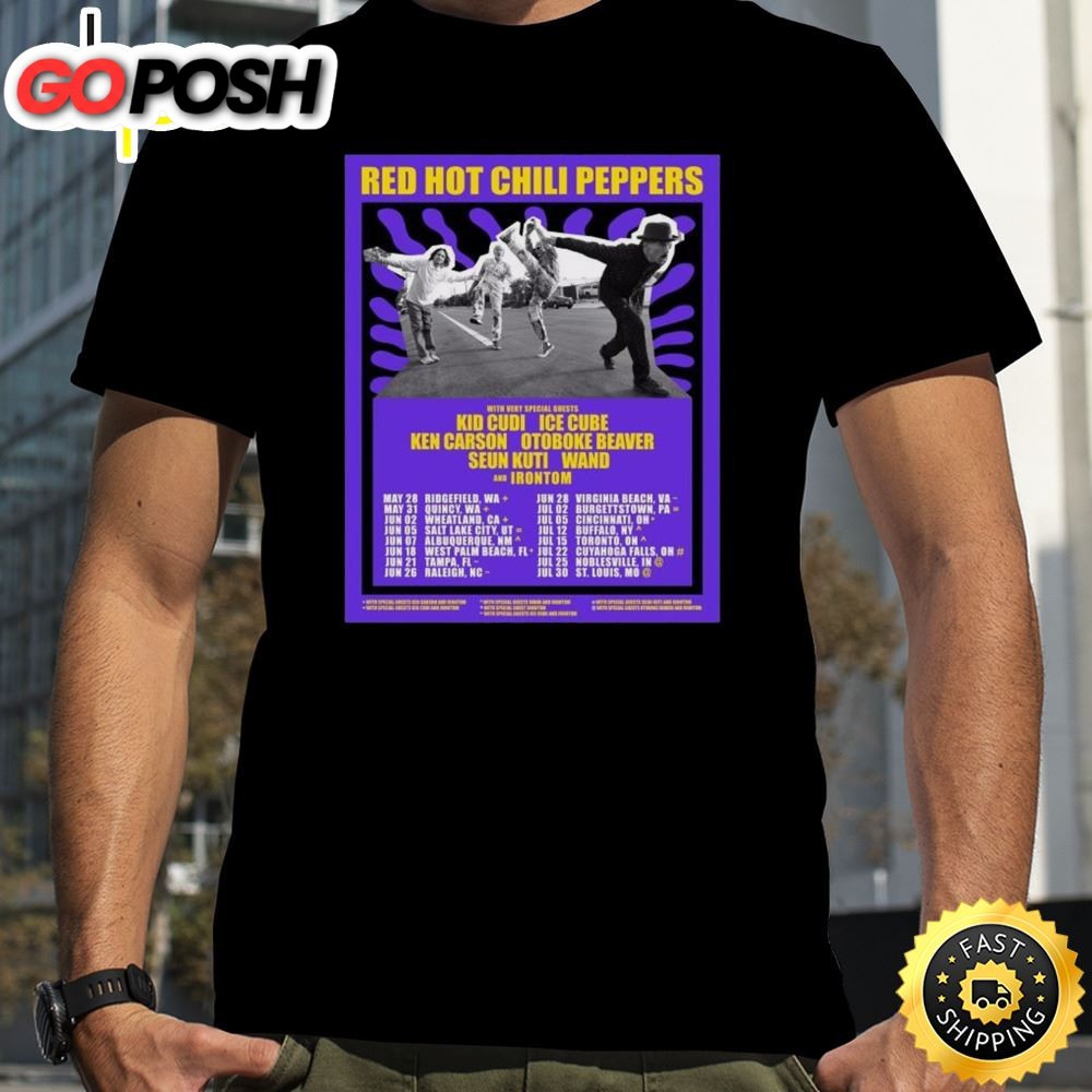 Red Hot Chili Peppers Unlimited Love 2025 Tour T-Shirt