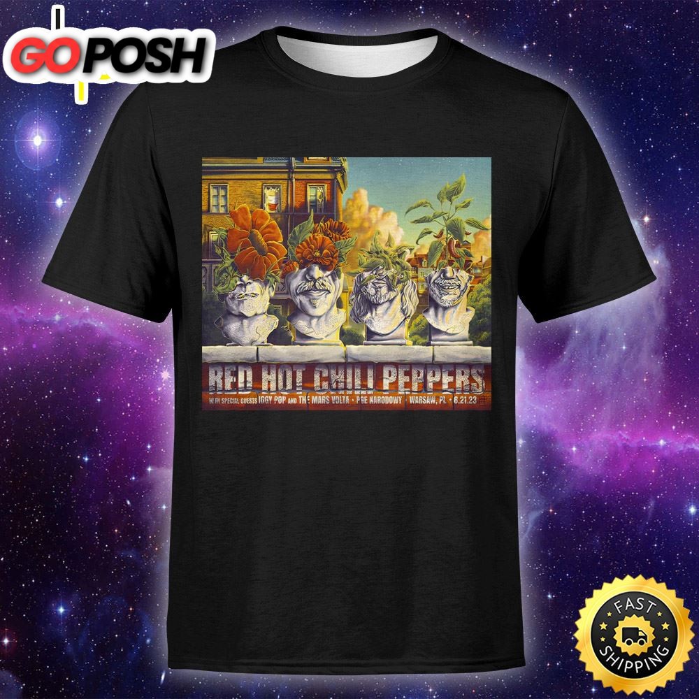 Red Hot Chili Peppers Warsaw June 21 Tour 2025 Unisex Tshirt