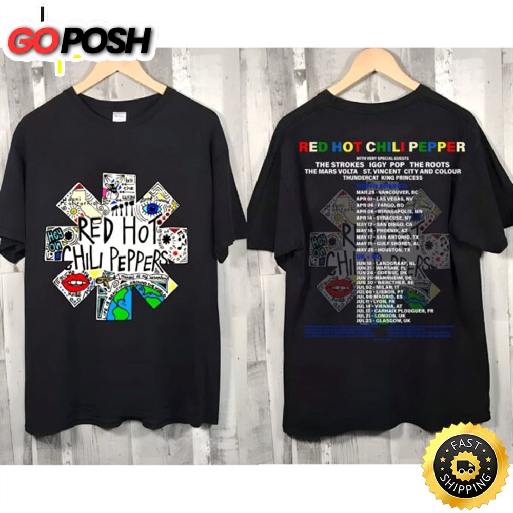 Red Hot Chili Peppers World Tour 2023 Shirt For Fans