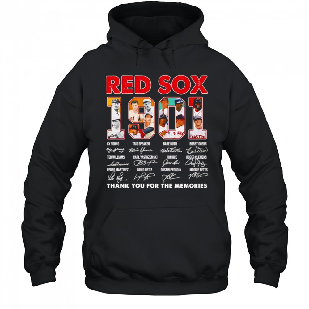 Red Sox 1901 thank you for the memories shirt