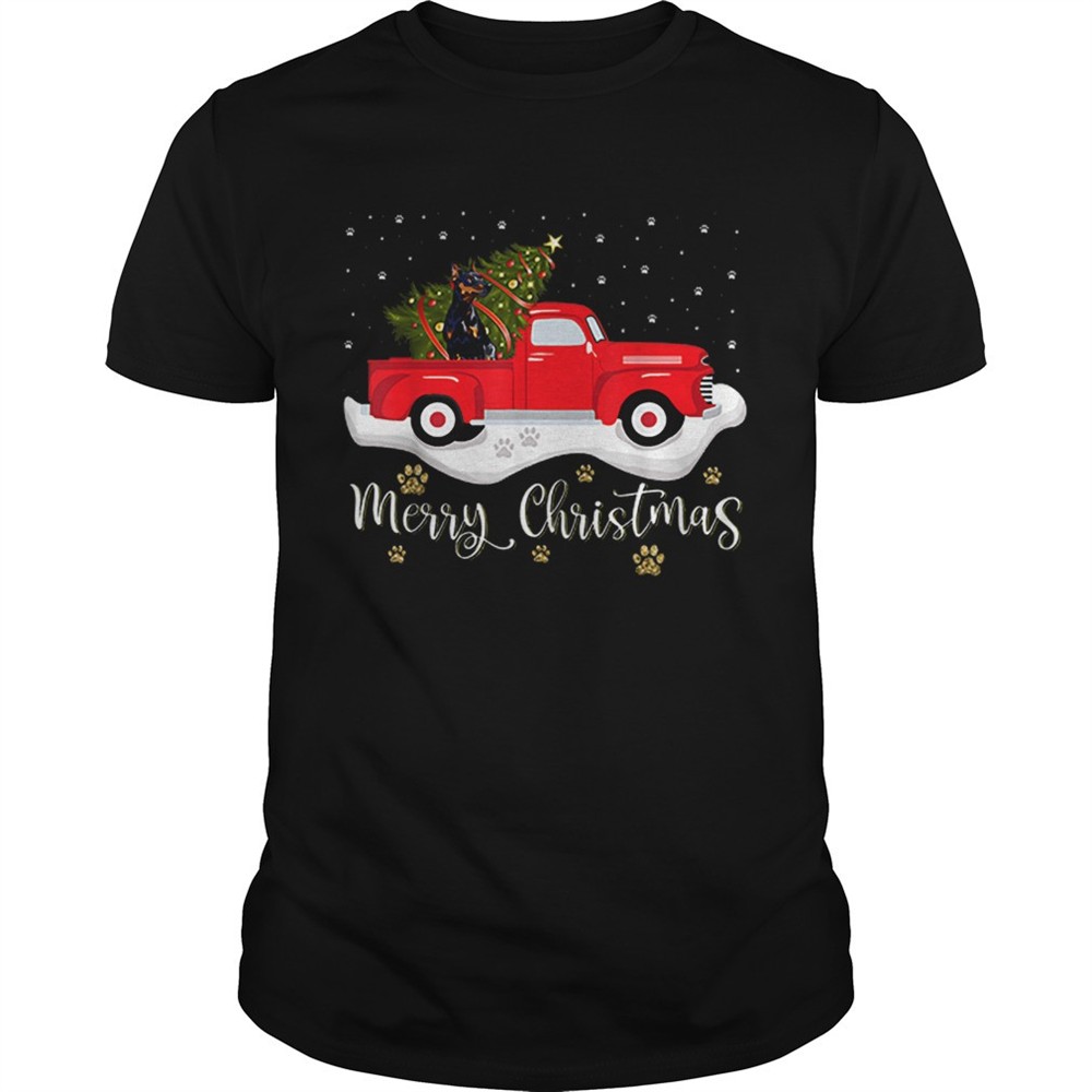 red-truck-merry-christmas-tree-doberman-christmas-shirt-kk1kjysd Red Truck Merry Christmas Tree Doberman Christmas shirt
