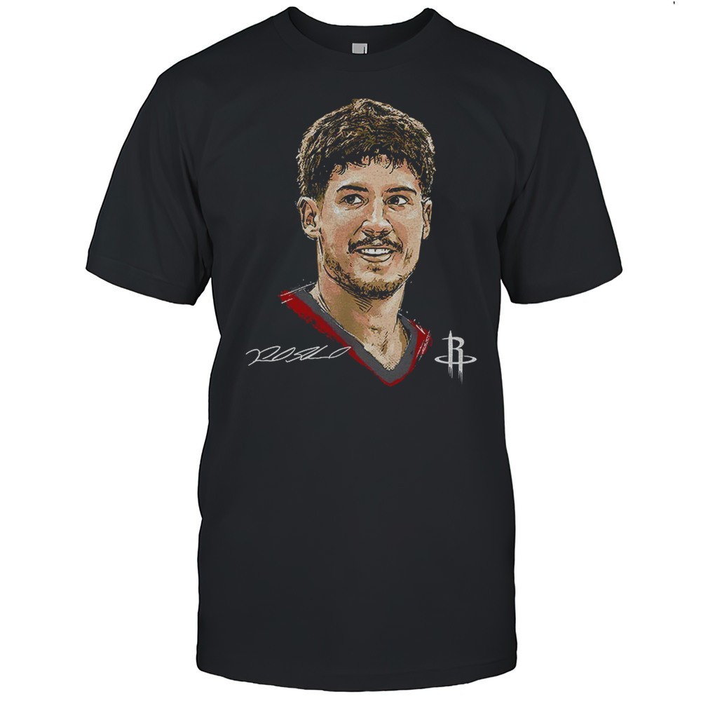 reed-sheppard-houston-rockets-mlb-basketball-player-portrait-signature-shirt-bo99i785 Reed Sheppard Houston Rockets MLB Basketball Player Portrait Signature Shirt