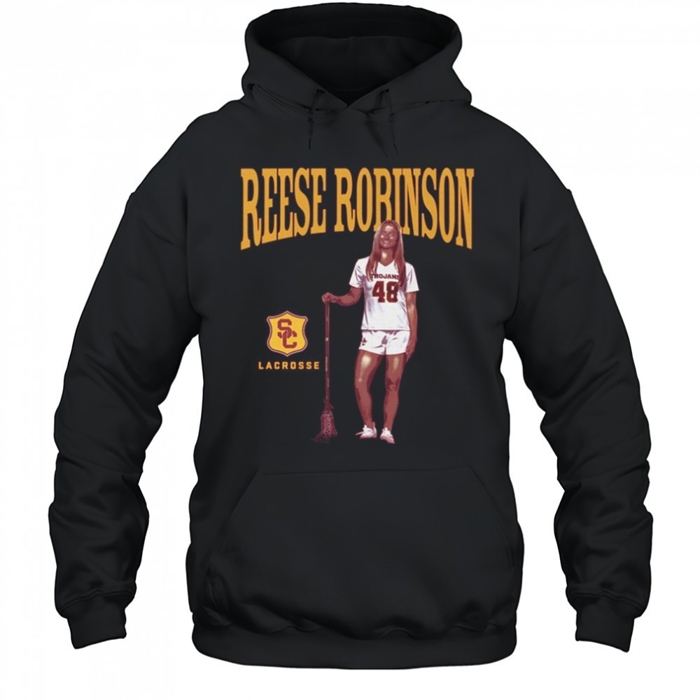 Reese Robinson USC Trojans Lacrosse NCAA Division I Portrait t-shirt