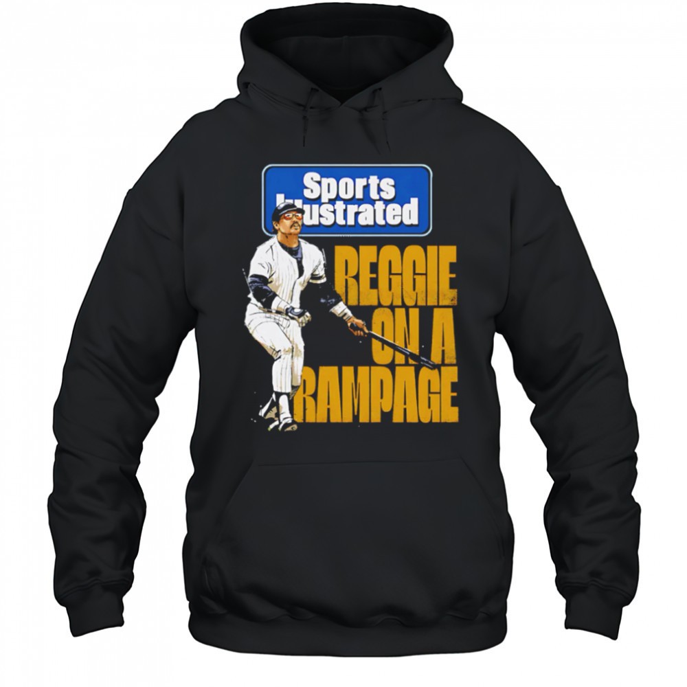 Reggie Jackson Sports Illustrated & New York Yankees Rampage shirt