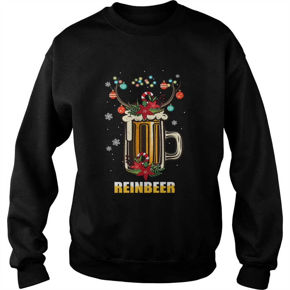Reinbeer Christmas Funny Beer Lover Gift TShirt