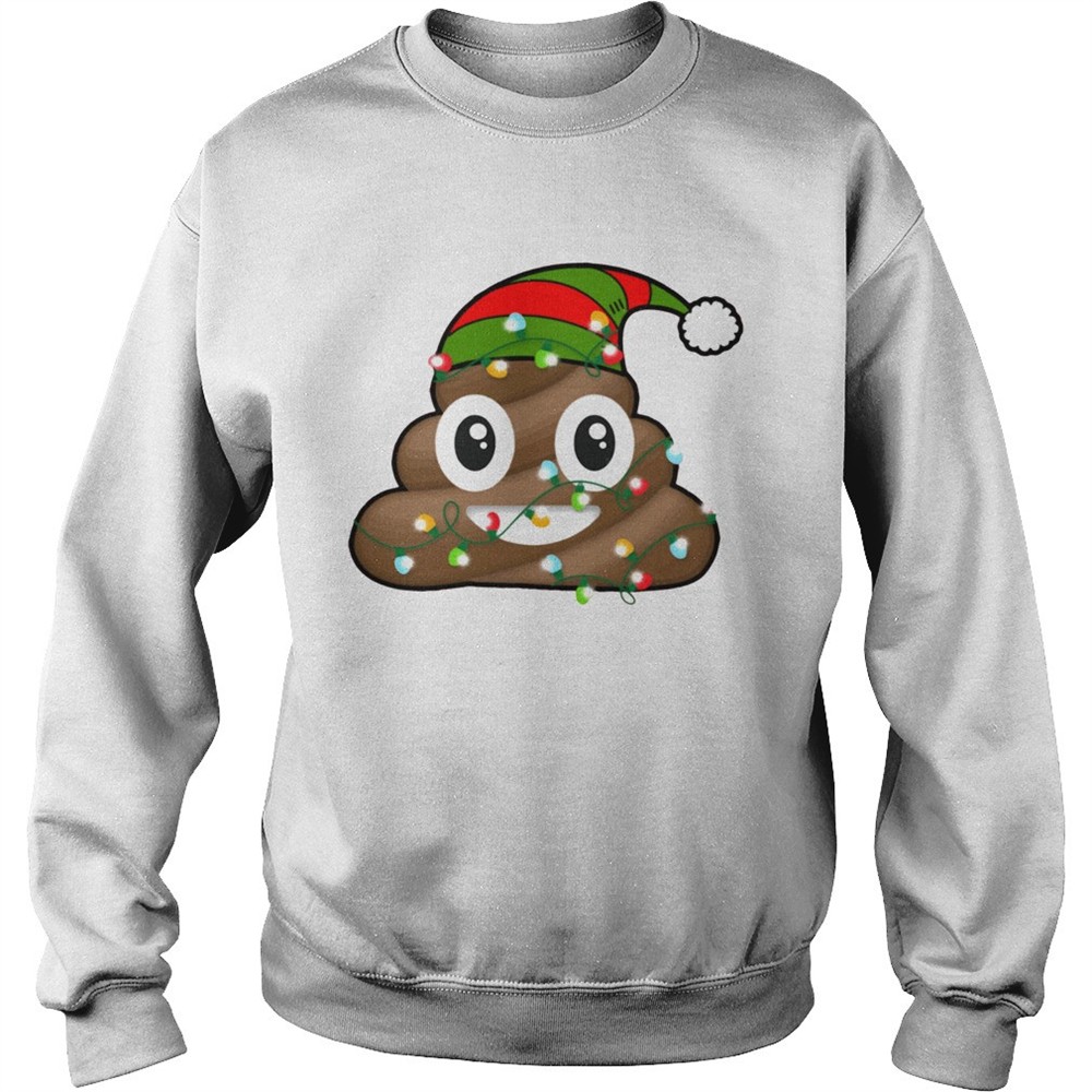 Reindeer Poop Emoji Cute Merry Christmas Red shirt