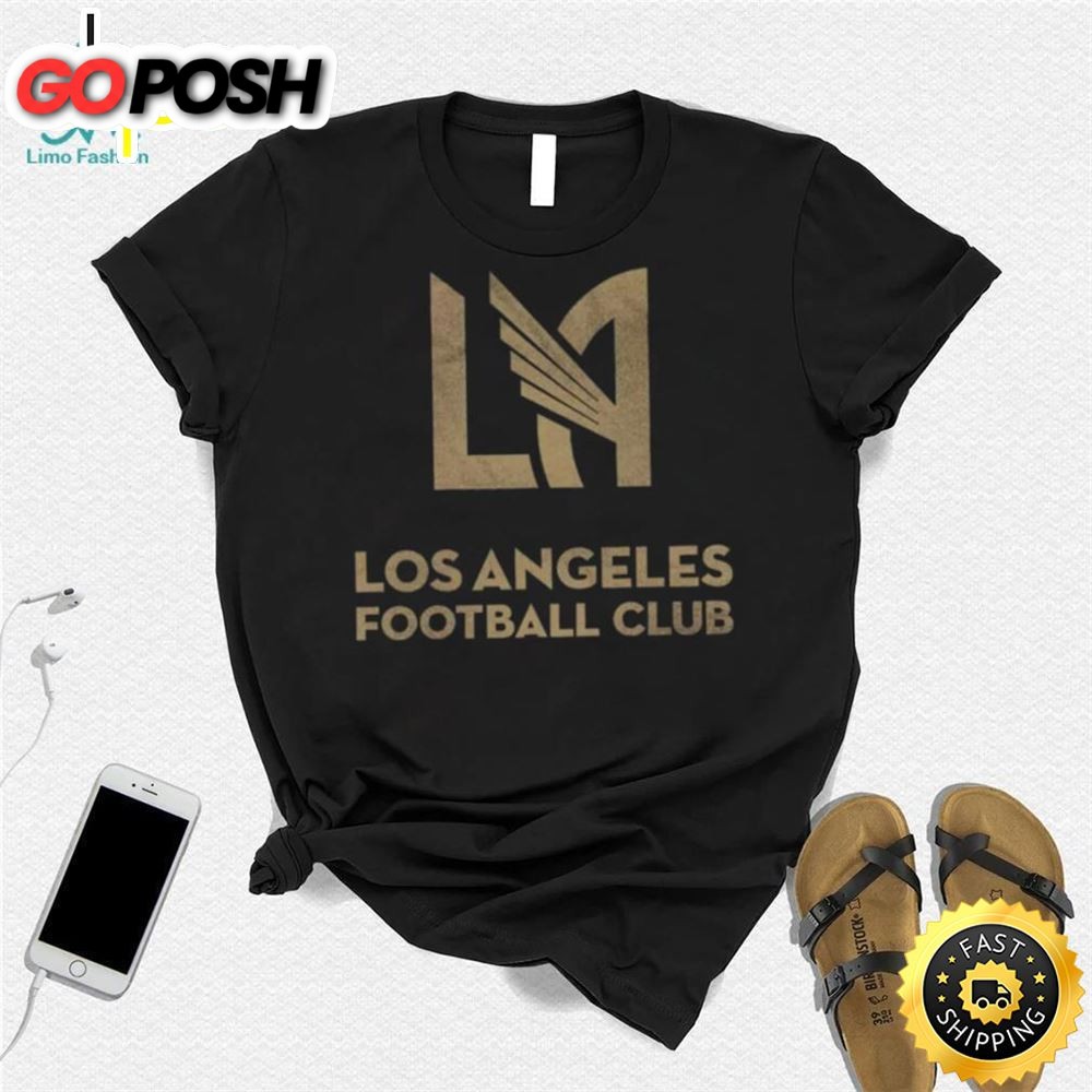 Retro Brand Youth Los Angeles Fc Logo Black T Shirt