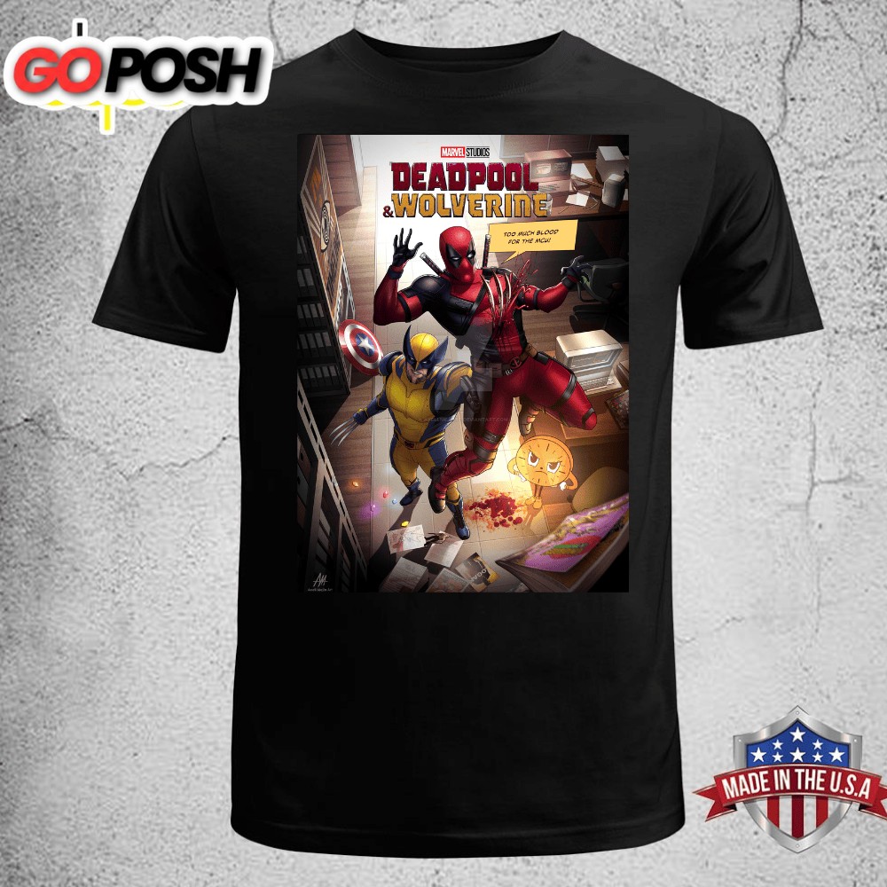 Retro Deadpool & Wolverine 2025 Movie Shirt Unisex