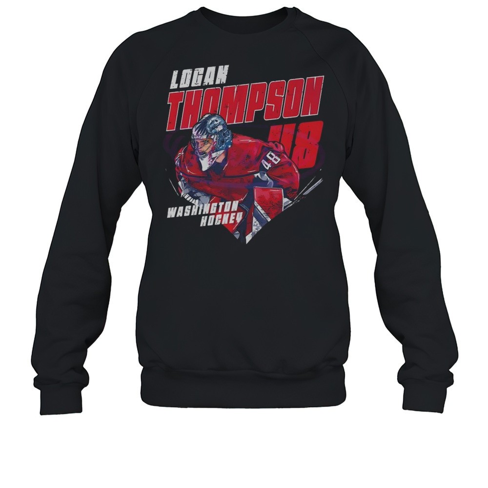 Retro Logan Thompson 48 Washington Capitals Hockey 2025 Shirt