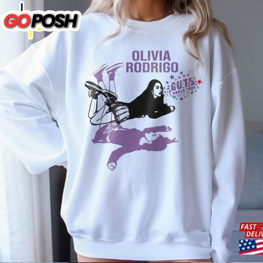 Retro Olivia Rodrigo Vintage 90s Graphic Tee Guts 2025 Tour T-Shirt