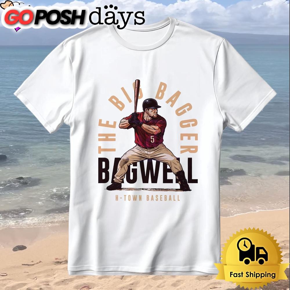 Retro Style Jeff Bagwell Houston Baseball The Big Bagger T-Shirt