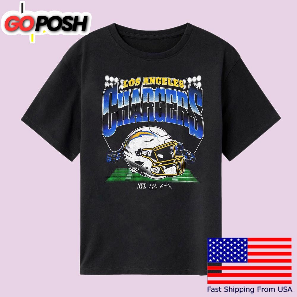 Retro Vintage Los Angeles Chargers Logo Helmet T Shirt
