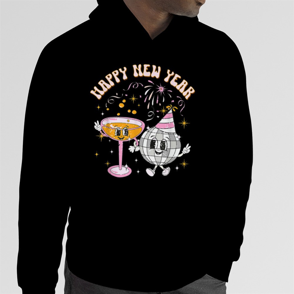 Retro Vintage New Years Eve 2025 Happy New Year T-Shirt B0BNPGQN9F