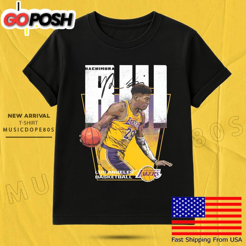 Retro Vintage Rui Hachimura 28 Los Angeles Basketball T Shirt