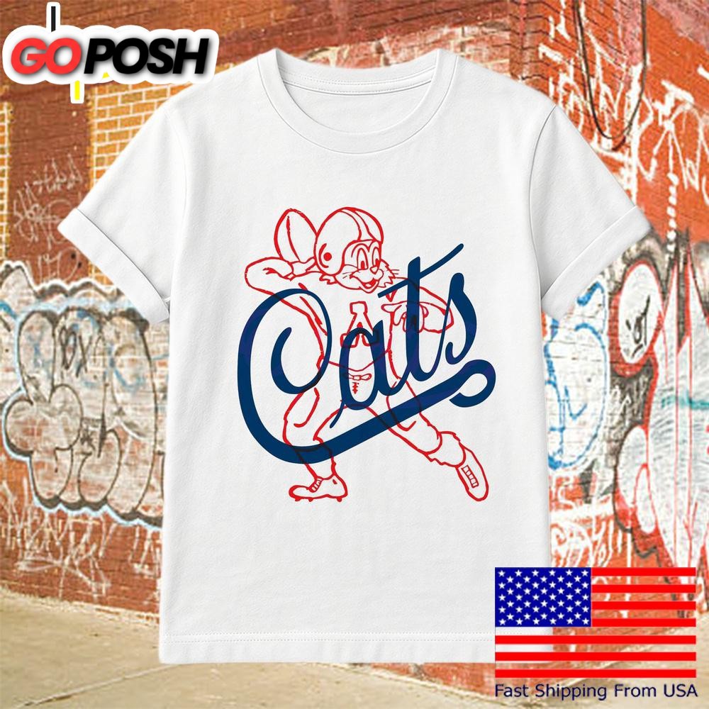 Retro Vintage Wildcats Football 1953 Logo Mascot T-Shirt