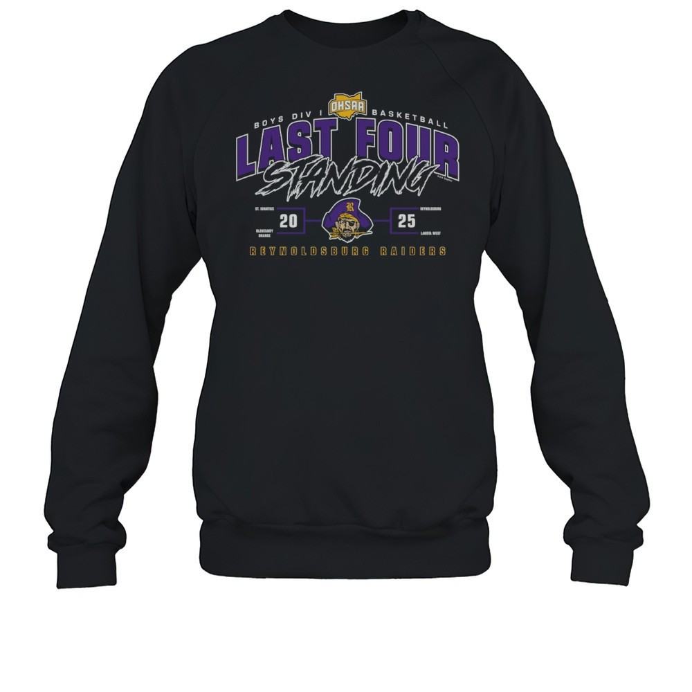 Reynoldsburg Raiders 2025 OHSAA Boys Division I Basketball Last Four Standing Shirt