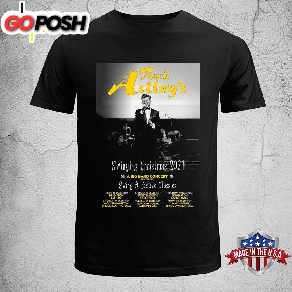 Rick Astley Swinging Christmas 2024 UK Tour Unisex T-Shirt