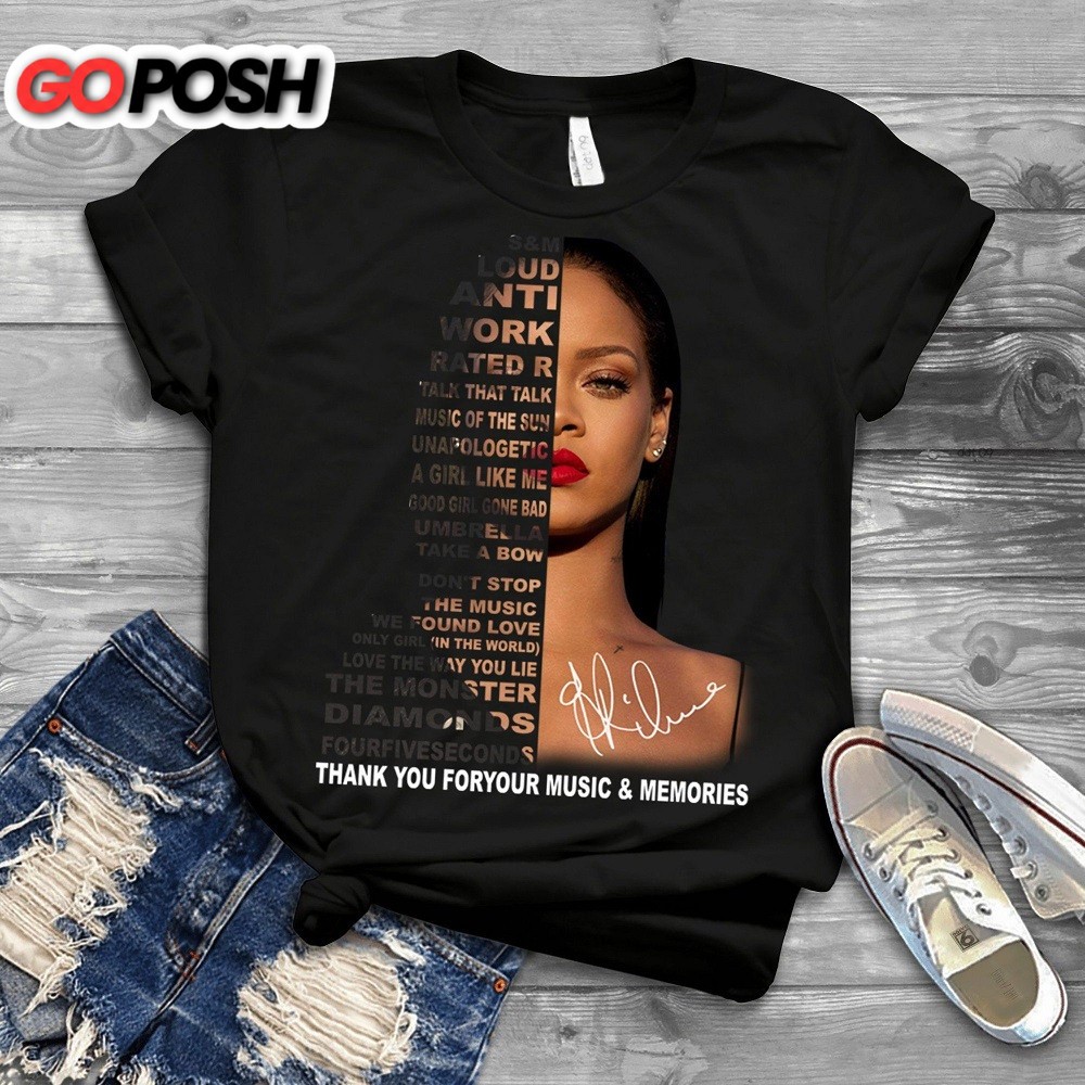 Rihanna Show 2025 Thank You Foryour Music And Memories T-shirt