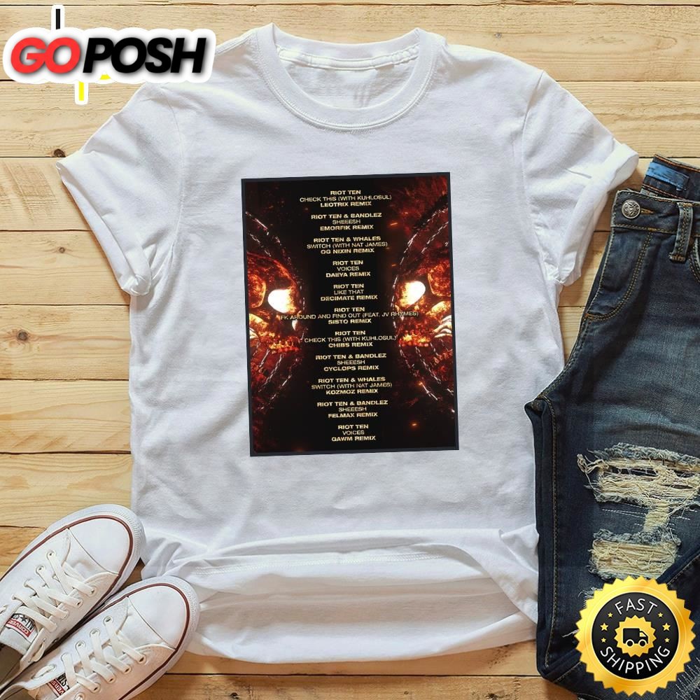 Riot Ten Concerts & Live Tour Dates 2025-2025 Shirt