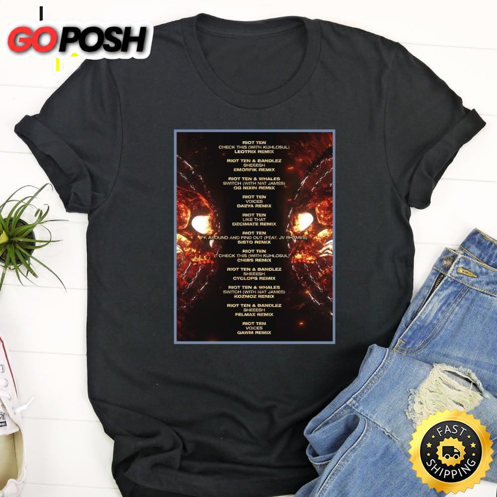 Riot Ten Concerts & Live Tour Dates 2025-2025 Tshirt