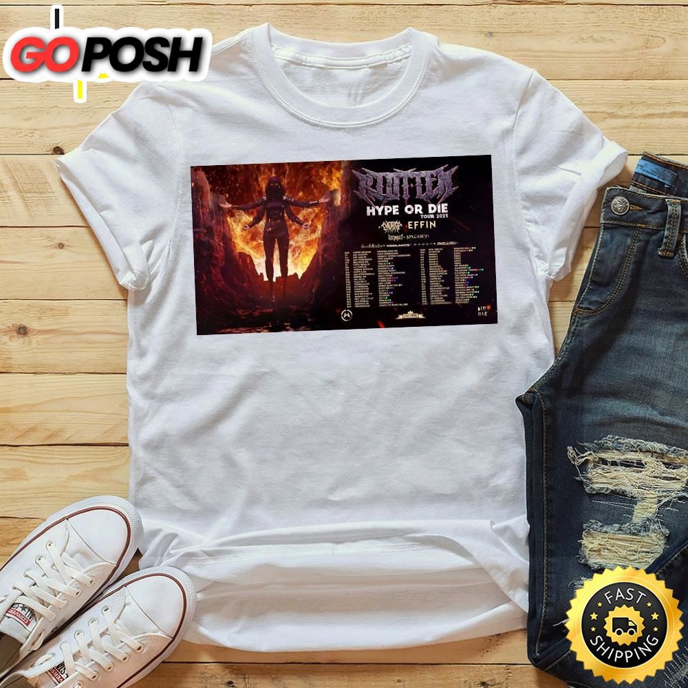 Riot Ten – Hype Or Die 2025 Tour Shirt