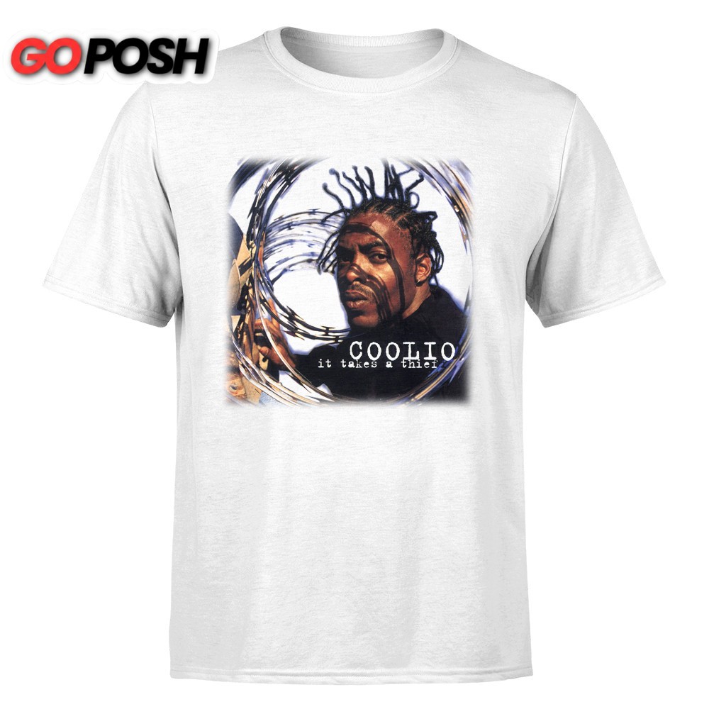 Rip Coolio Gangsta Paradise Artis Leon Ivey Jr White T-shirt