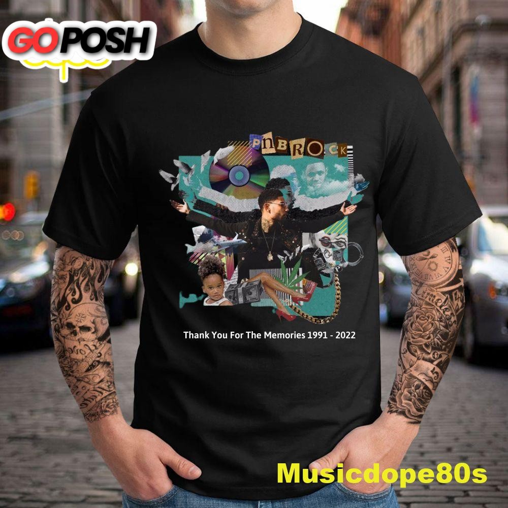 RIP PnB Rock 1991 2025 Thank You For The Memories Black Tshirt